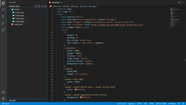 Source Code Of Image Slider - Cosas Learning