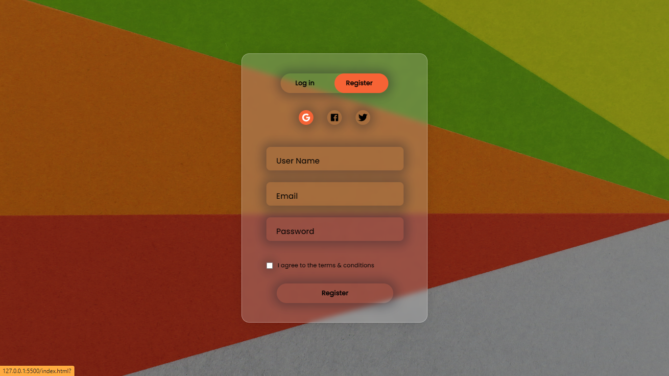 Source Code Of Login & Registration Form - Cosas Learning