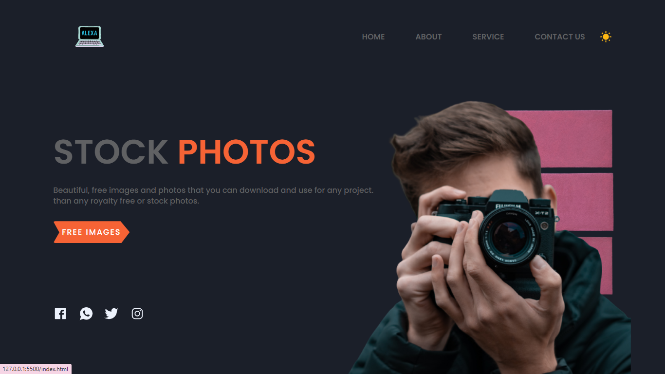 Source Code Of Dark & Light Theme Website - Cosas Learning