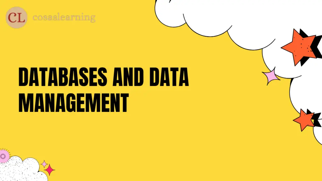 Databases and Data Management - Cosas Learning