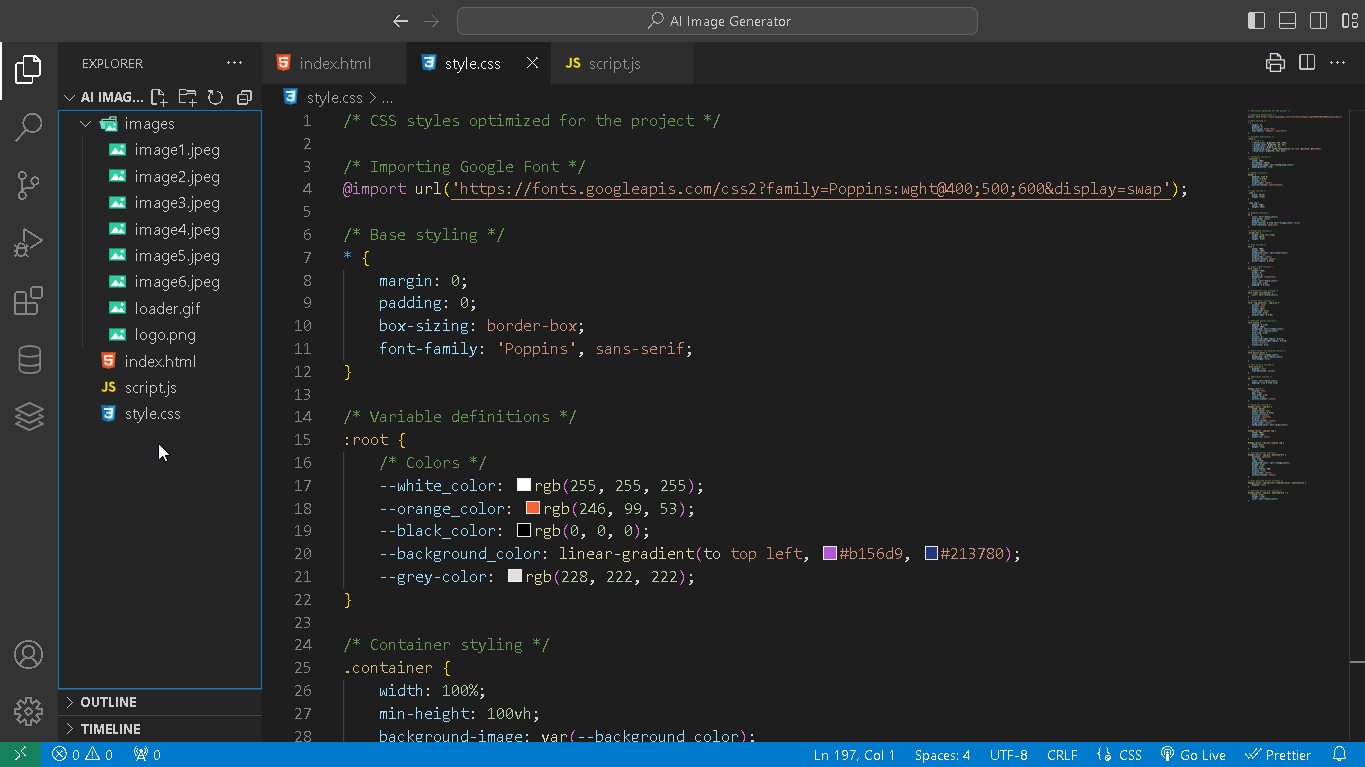 Source Code of AI Image Generator - Cosas Learning