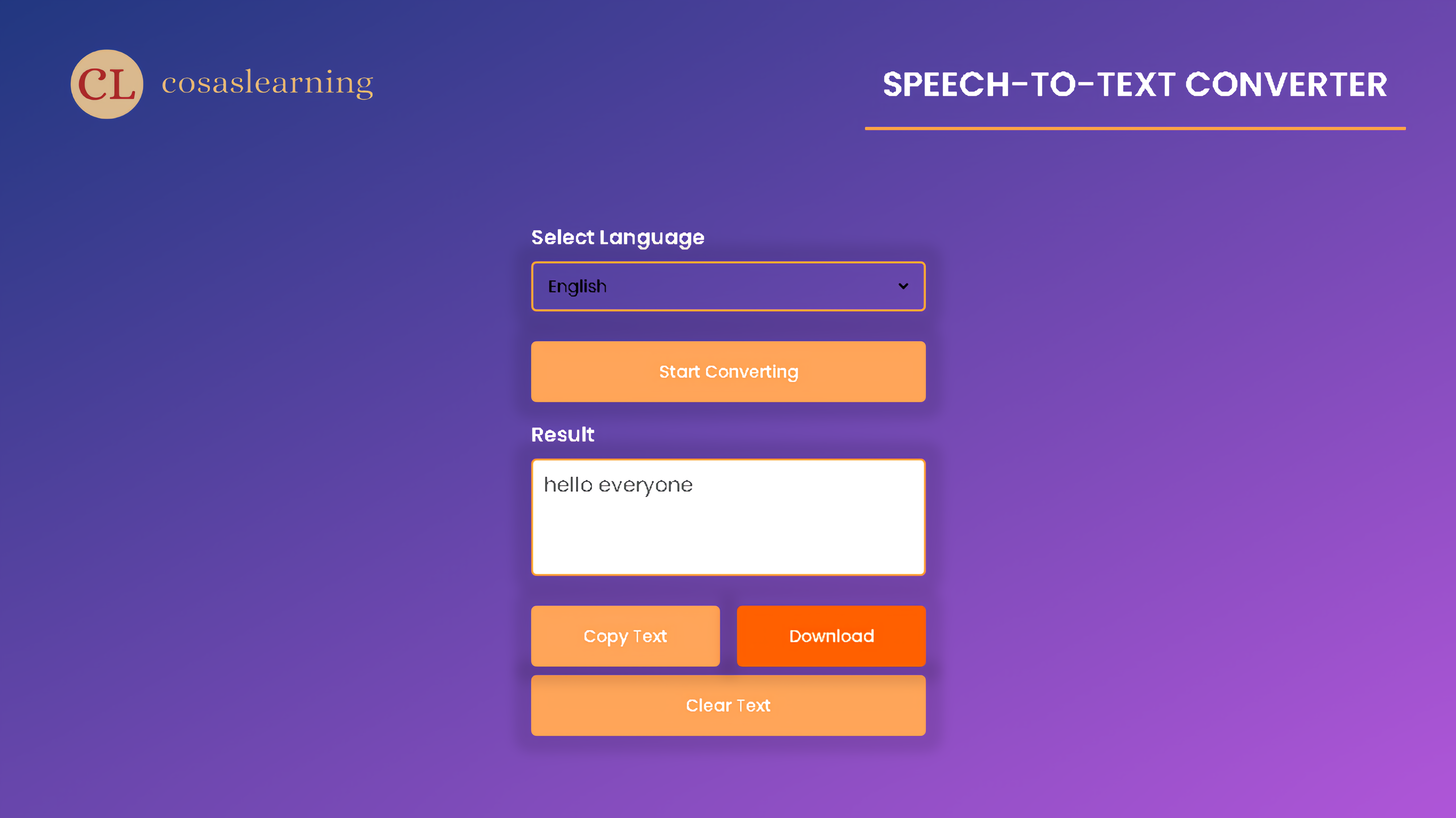 speech to text for code